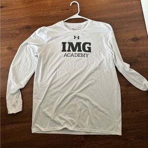 White IMG Academy shirt long sleeve